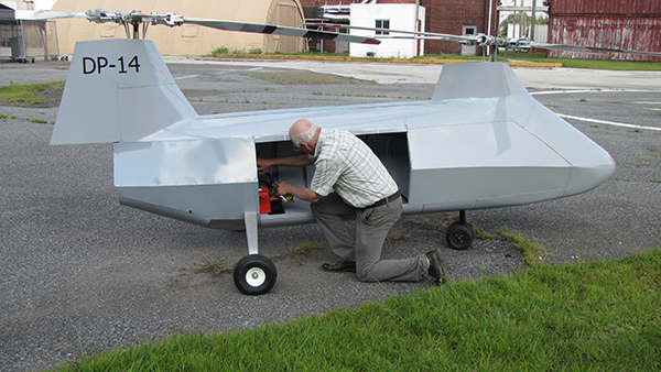 Because the DP-14 Hawk can self-land/launch and is designed with a large internal cargo area, you can haul back equipment and gear from remote teams.